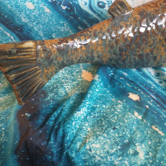 VERY EXQUISITE AND AMPLE CARLOS VILLANUEVA FISH SCULPTURE - Picture 12 of 16